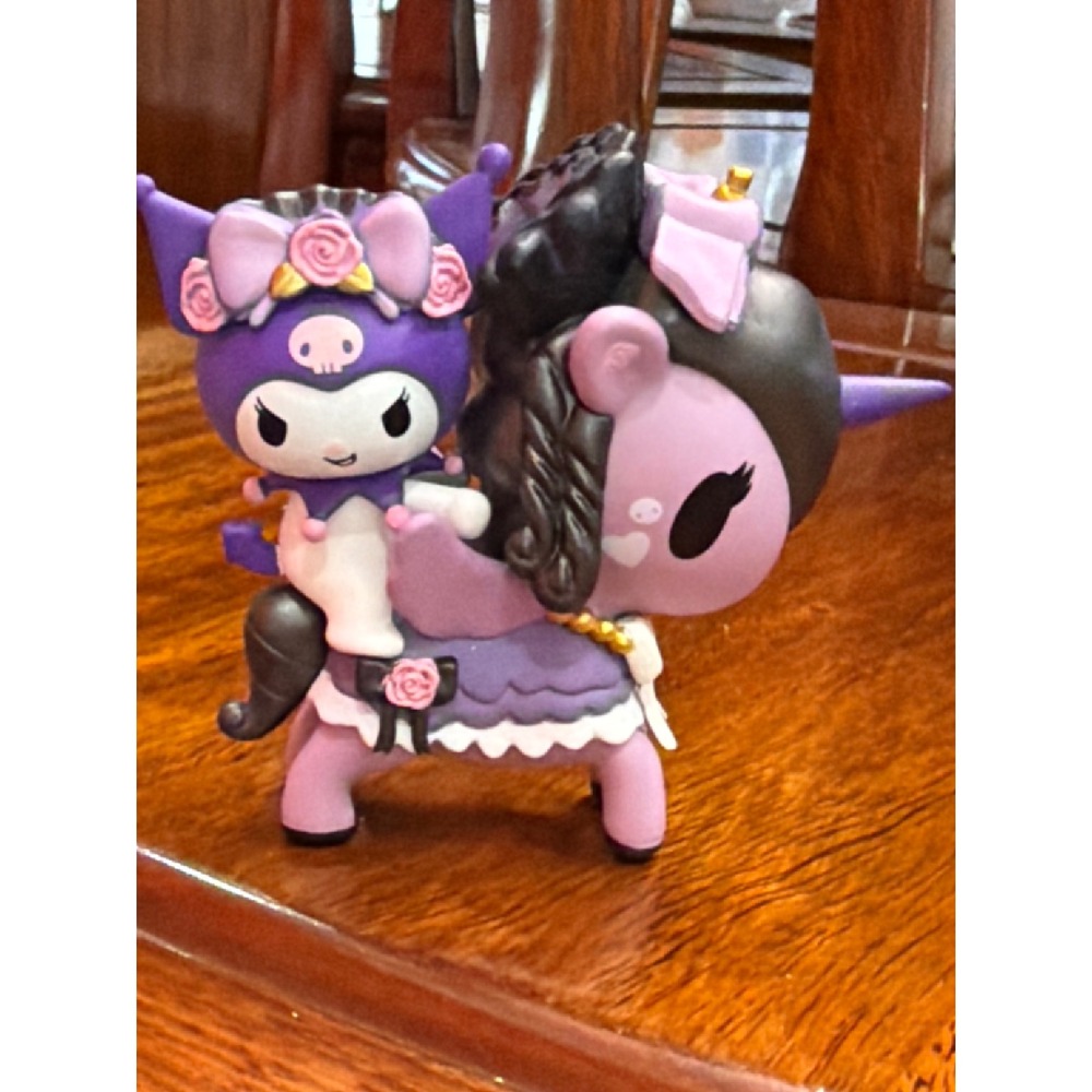 Tokidoki Sanrio Kuromi Unicorno Figure Purple Gothic Lolita Vinyl Toy 2024 OS
